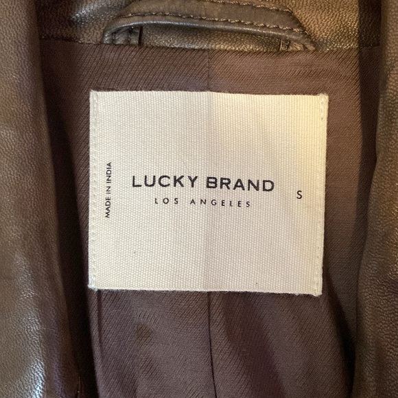 Lucky Brand Leather Jacket - Picture 4 of 7